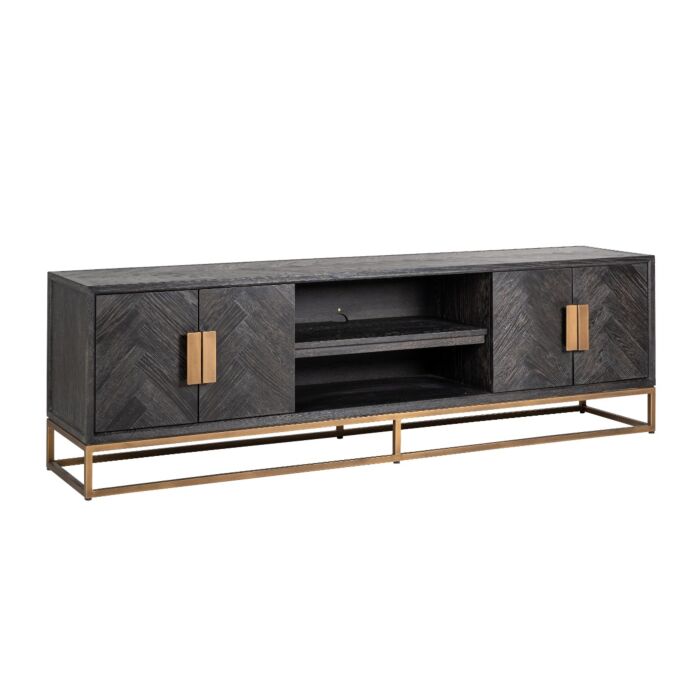 TV-dressoir Blackbone brass 4-deuren 200