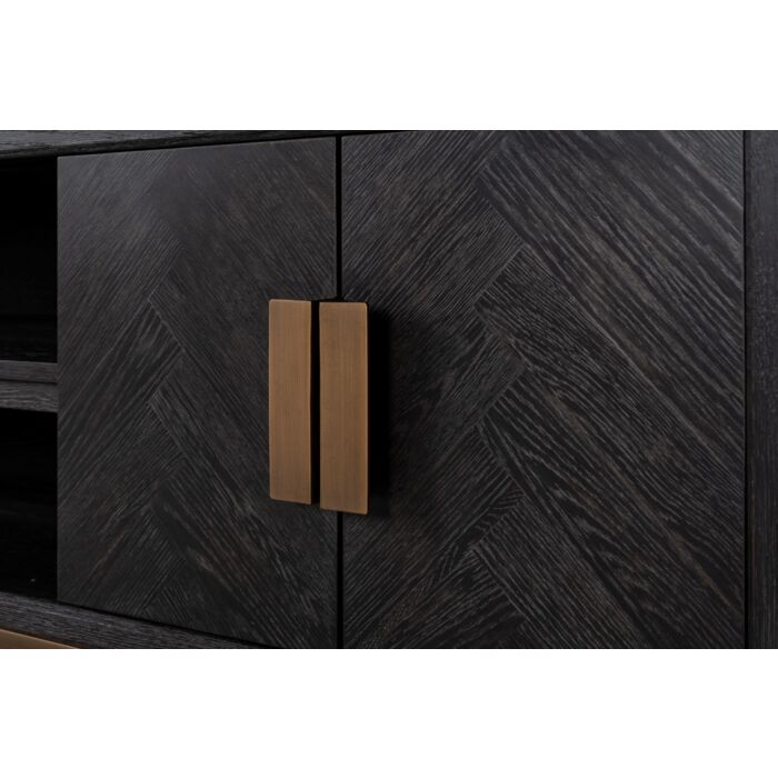 TV-dressoir Blackbone brass 4-deuren 200