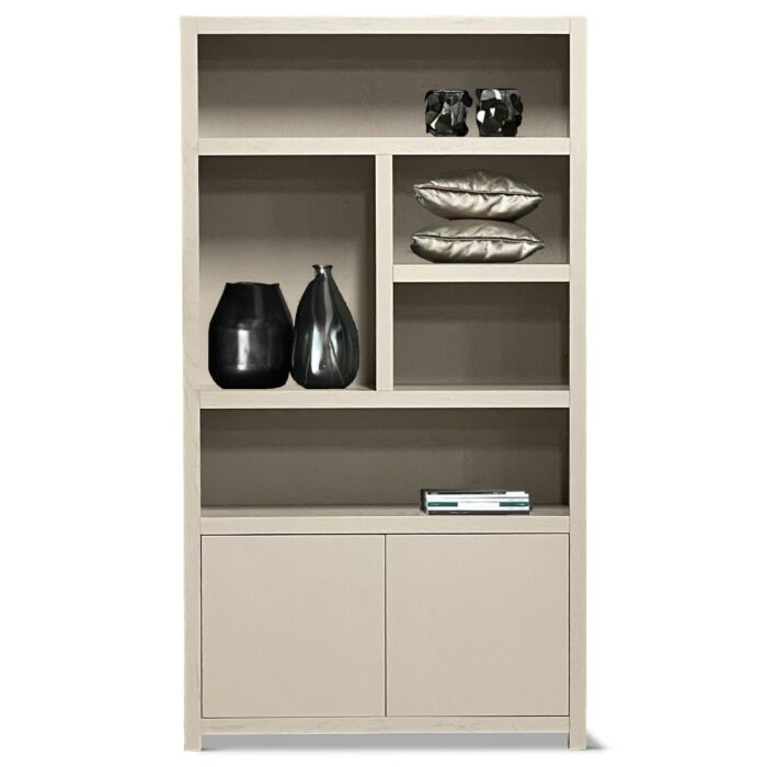 Boekenkast Juwel Taupe 120cm 5 Vaks Links