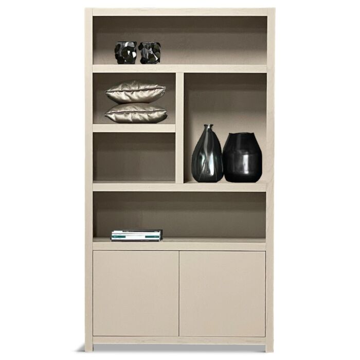 Boekenkast Juwel Taupe 120cm 5 Vaks Rechts