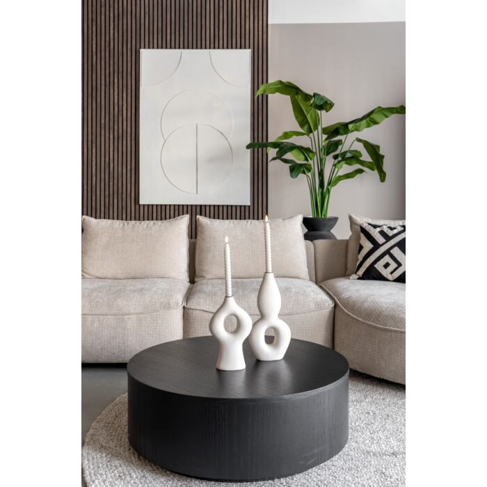 Salontafel Juwel Rond Ø80cm Zwart