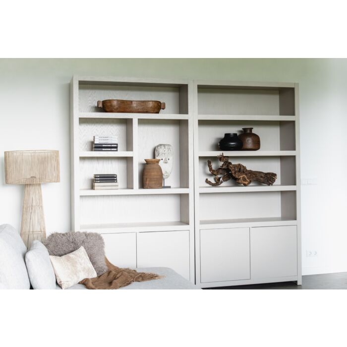 Boekenkast Juwel Taupe 120cm 5 Vaks Rechts