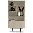  Boekenkast Sapphire Breed 200cm 7 Vaks Taupe