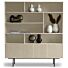 Boekenkast Sapphire Breed 200cm 7 Vaks Taupe