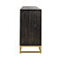 Dressoir Blackbone gold 4-deuren + open vak