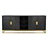 Dressoir Blackbone gold 4-deuren + open vak