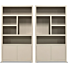  Boekenkast Set Juwel Taupe Links 120cm