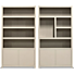  Boekenkast Juwel Taupe 120cm 5 Vaks Links