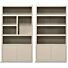  Boekenkast Set Juwel Taupe Links 120cm