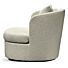 Draaibare Lounge Fauteuil Desiree Bouclé Beige