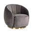 Draaifauteuil Jago stone velvet / brushed gold