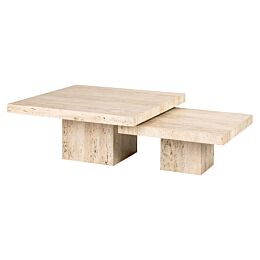 Salontafel La Cantera Vierkant Set Van 2