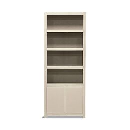 Boekenkast Diamond 80cm 4 vaks Taupe